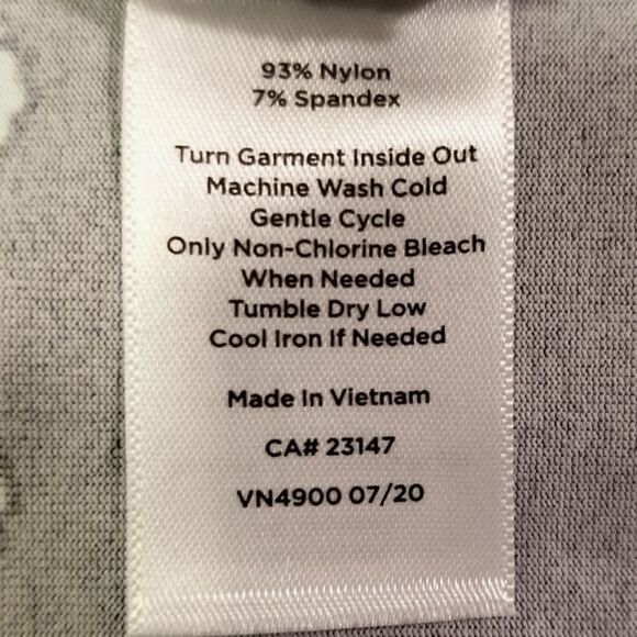 Talbots Navy Blue & Mint Green Patterned Square Neck Stretch Shift Dress Size M - Picture 6 of 6